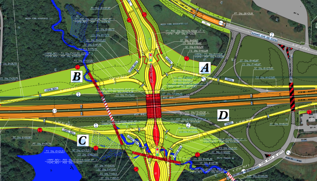 Rendering of new Reedy Fork bridge.